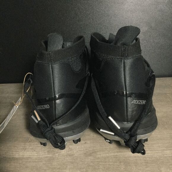 Adidas Adizero Afterburner 8 NWV Mid Metal Baseball Cleats Black Men's Size 13.5 - Picture 5 of 7